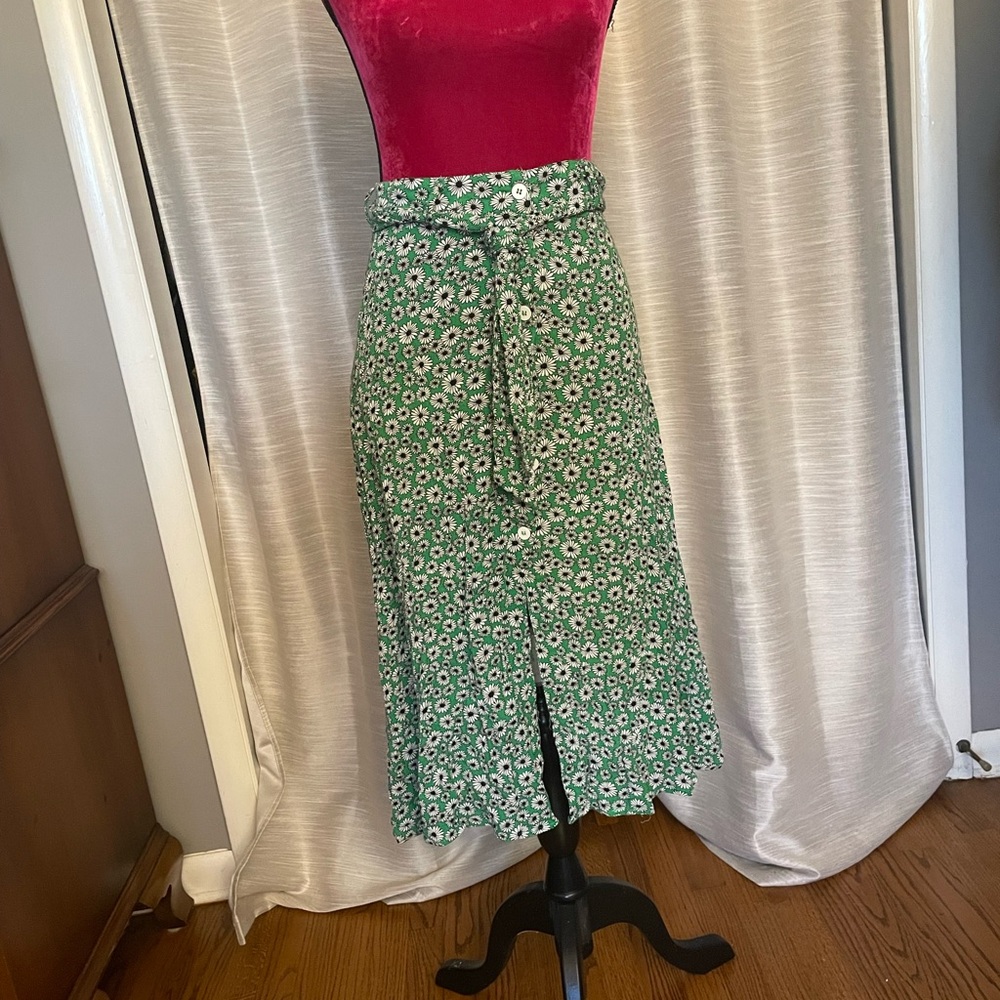Floral maxi skirt is size small.
